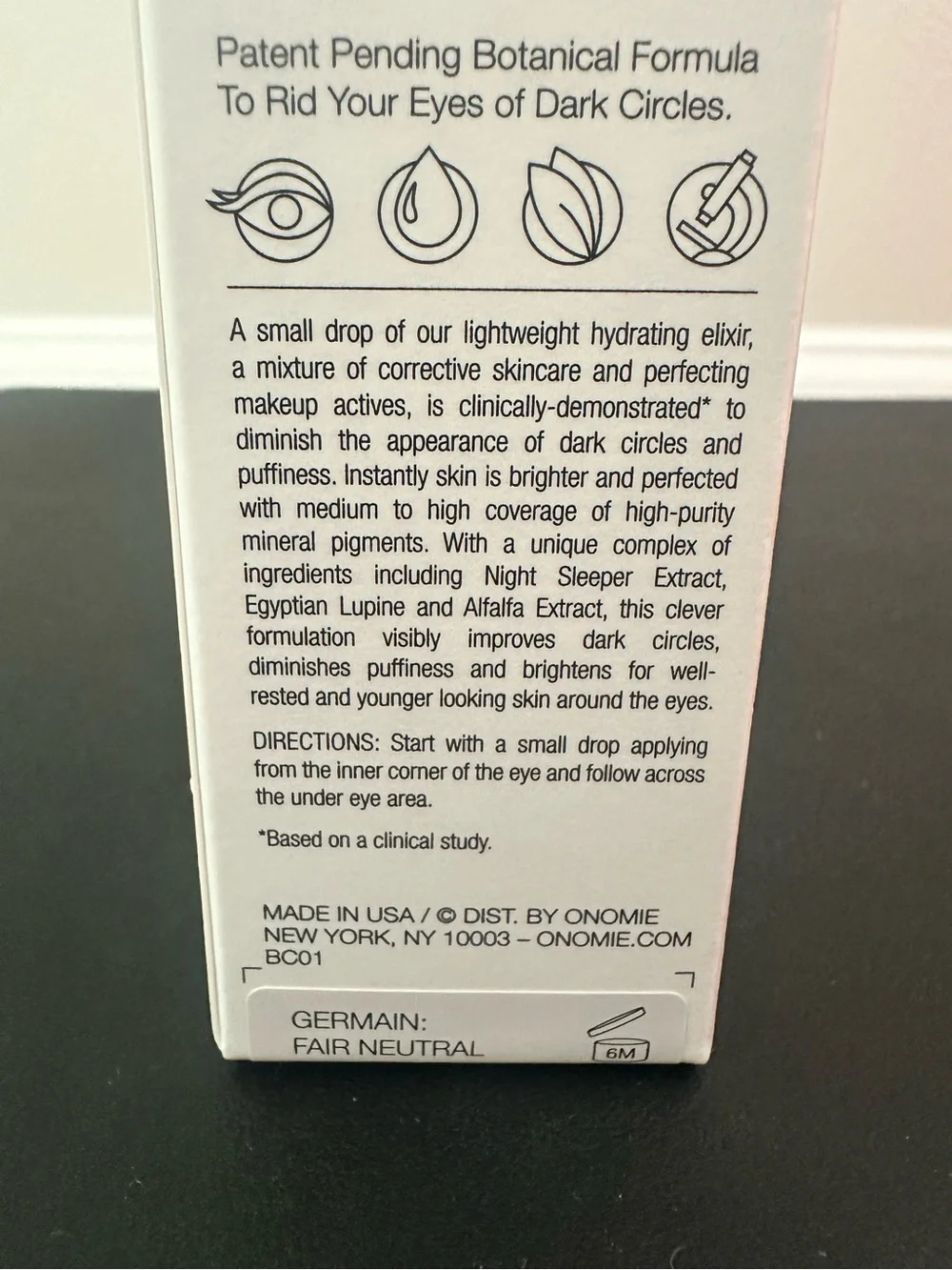 Onomie Bright Concealing Elixir - Natural Beige Eye Concealer